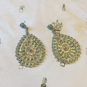 Lucky Brand Turquoise and Silver Earrings
